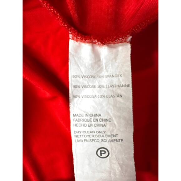 Rosetta Getty Collective Ruched Dress Strapless Sweetheart Maxi Cocktail Red 2 - Picture 9 of 10